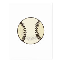Baseball-Ball 4 Postkarte