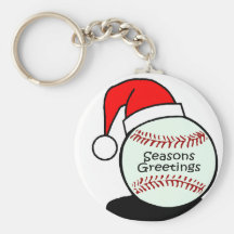 Baseball-Frohe Festtage Schlüsselanhänger