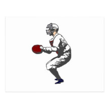 baseball player postkarte