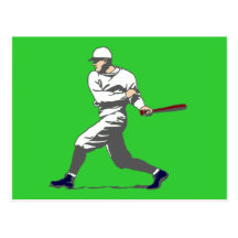 baseball player postkarte
