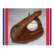 Baseballsaison-Postkarte