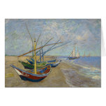 Bateaux de pêche par Vincent van Gogh Cartes De Vœux
