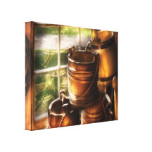 Bauer - ein Stapel der Eimer Leinwand Drucke