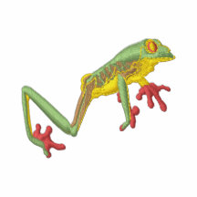 Baum-Frosch-gesticktes T-Shirt