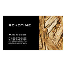 Bauunternehmer-Visitenkarte-Holz-Schwarzes