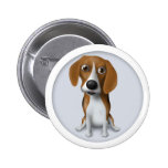 Beagle-Knopf Anstecknadelbuttons
