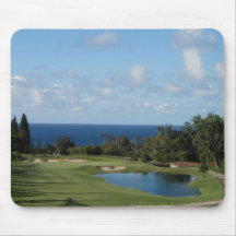 Beau terrain de golf d'Hawaï Tapis De Souris