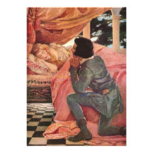 Beauté de sommeil vintage par Jessie Willcox Smith Invitations