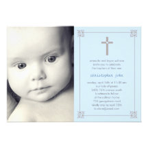 Beaux baptême de photo/invitation croisés de baptê