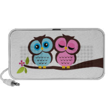Beaux hiboux haut-parleur portable