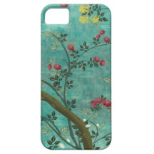 Beaux papillons antiques vintages d'arbre de fleur iPhone 5 case