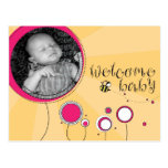 Bébé bienvenu carte postale