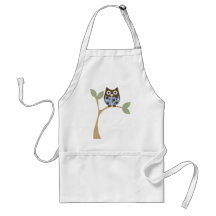Bébé bleu de hibou tabliers