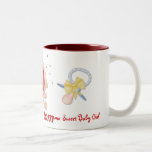 Bébé braillant - nouvelle maman - fille - personna tasse à café
