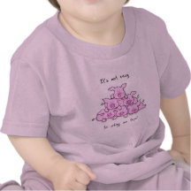 Bébé de pyramide de porc/T-shirt drôle d'enfants