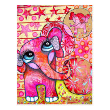 Bébé du ` s d'éléphant carte postale