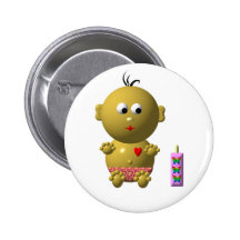 Bébé mignon avec le coeur ! pin's