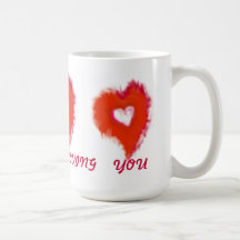 Becher, der Sie liebt Kaffee Haferl