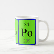 Becher des Elements 84 - Polonium Tassen