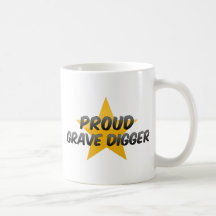 Bêcheur grave fier tasse à café