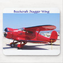 Beechcraft chancellent l'aile tapis de souris
