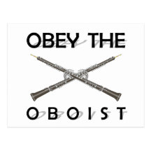 Befolgen Sie den Oboist Postkarten