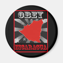 Befolgen Sie Nicaragua Kühlschrankmagnete