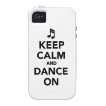 Behalten Sie Ruhe und tanzen Sie an Case-Mate iPhone 4 Case