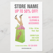 Bekleidungsgeschäft-Verkaufs-Flyer