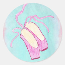 Bel autocollant de chaussures de ballet