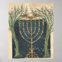 Beleuchtung eines menorah, von plakat