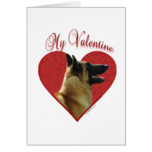 Belge Malinois mon Valentine Cartes De Vœux