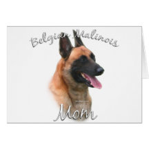 Belgier Malinois Mamma 2 Grußkarte