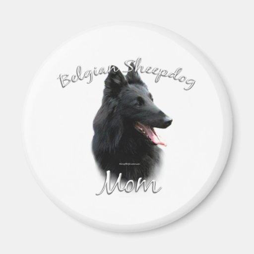 Belgische Schäferhund-Mamma 2 Kühlschrankmagnet