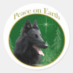 Belgischer Schäferhund-Frieden Sticker