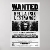 Bellatrix Lestrange Steckbrief Posterdrucke