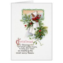 Bénédiction de Noël Cartes De Vœux