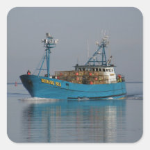 Bering-Meer, Krabben-Boot im niederländischen Hafe Sticker