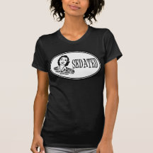Beruhigte Retro Hausfrau Tshirt
