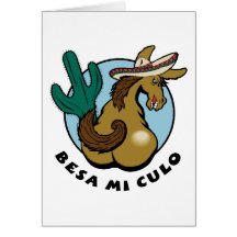 Besa MI Culo Cartes De Vœux