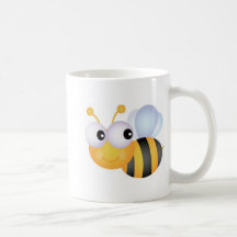 Beschäftigte Biene Kaffee Tasse