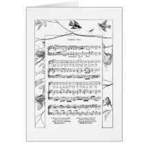 Beschäftigtes Vogel-Gebäude nistet Lied Karten