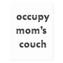 Besetzen Sie die Couch der Mammas Postkarte