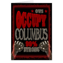 Besetzen Sie Protest Columbus OWS 99 Prozent stark Karten