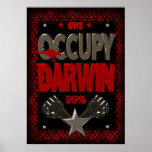 Besetzen Sie starkes Plakat Protestes 99 Darwin OW