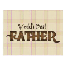 Beste der Vater-Postkarte der Welt