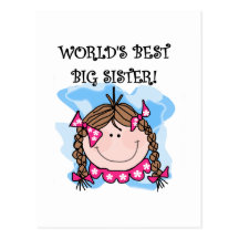Beste die große Schwester-T-Shirts und Geschenke d Postkarte