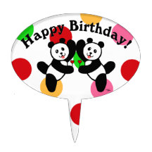 BESTE FREUNDIN Panda-Freunde Tortenaufsatz