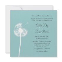 Beste Wünsche! Hochzeits-Einladung (Türkis)