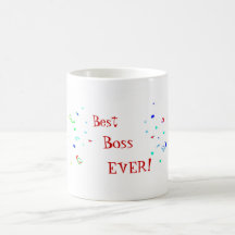 Bester Chefüberhaupt Confetti-Kaffee-Tee-Becher Tasse